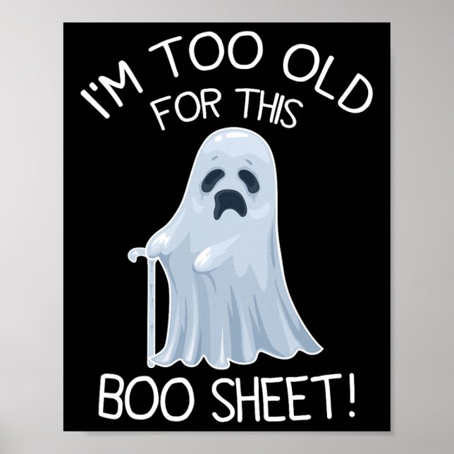 Poster Eu sou muito velho para esse manto preguiçoso de H (Frente)