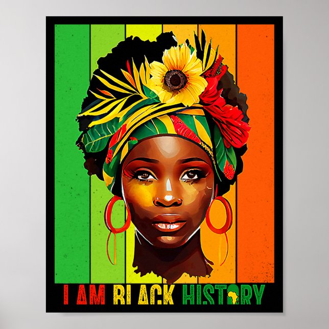 Poster Eu Sou Mulheres da História Negra Meninas Rainha N (Frente)