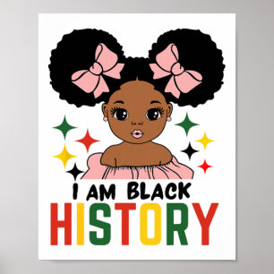 Poster Eu Sou Negra História Crianças Meninas História Ne