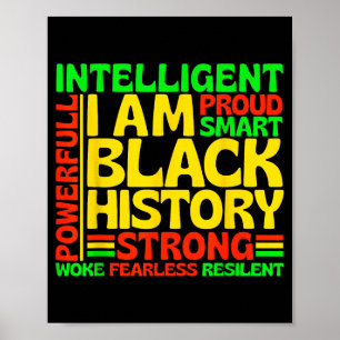 Poster Eu Sou Negro História Inteligente Forte Homens Pod