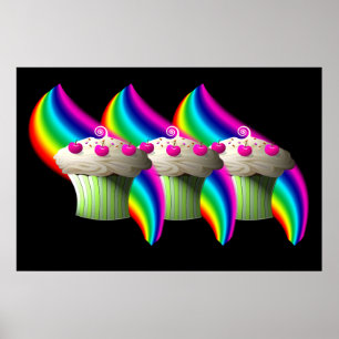 Pôster Eu sou o Cupcake doce