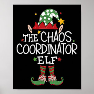 Poster Eu sou o Elfo Coordenador de Caos Diversão Natal M