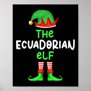 Poster Eu sou o Elfo Equatoriano da festa de Natal do Equ