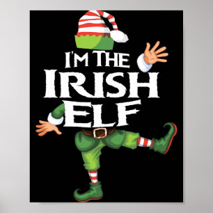 Poster Eu Sou O Elfo Irlandês Véspera De Natal Xmas Equip