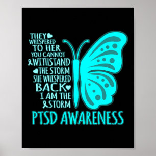 Poster Eu Sou O Gráfico De Fita De Sensibilização Do Ptsd