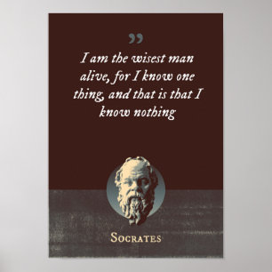 Poster Eu sou o homem mais sábio vivo, pois sei de uma c