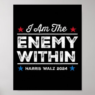 Poster Eu Sou O Inimigo Dentro De Tee - Harris W 2024 Mer