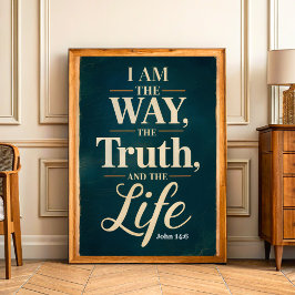 Poster Eu sou o jeito da verdade a vida vence a arte cris