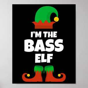 Poster Eu sou o jogador de Natal da família B Elf