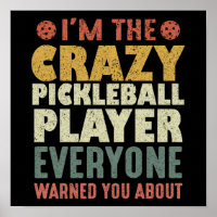 Eu sou o jogador maluco de picleball todos avisado