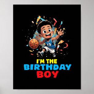 Poster Eu Sou o Menino do Aniversário Sketll Festa Divert