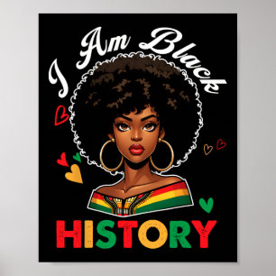 Poster Eu sou o Mês da História Negra História Afro-Ameri