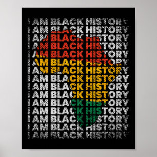 Poster Eu Sou O Mês Da História Negra Mulheres Afro-Ameri