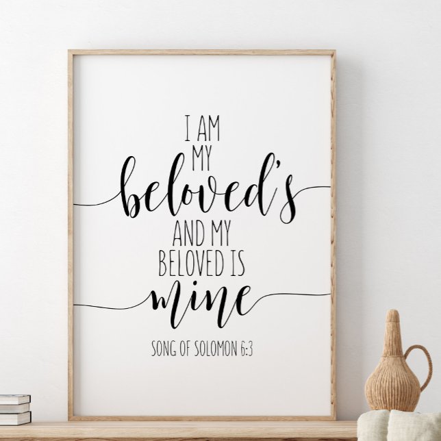 Poster Eu sou o meu amado, canção de Salomão 6:3 (Criador carregado)