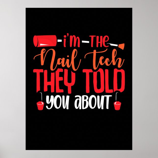 Poster Eu Sou O Nail Tech (Frente)