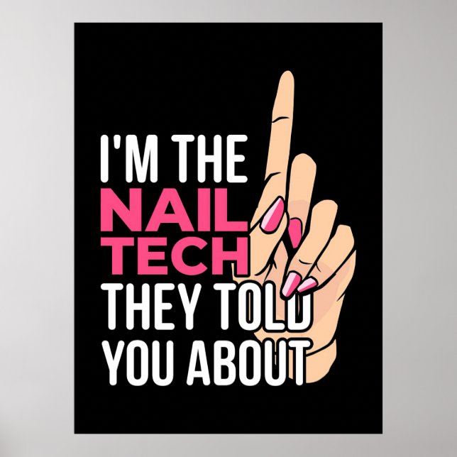 Poster Eu Sou O Nail Tech (Frente)