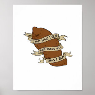 Poster Eu Sou O Que Eu Sou Clássico Citação Engraçada