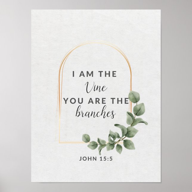 Poster Eu Sou O Verso Da Bíblia Vinha (Frente)