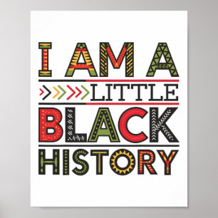 Poster Eu Sou Pequeno Mês da História Negra Afro-American