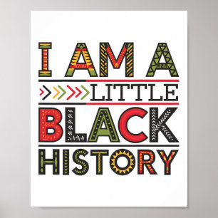 Poster Eu Sou Pequeno Mês da História Negra Afro-American