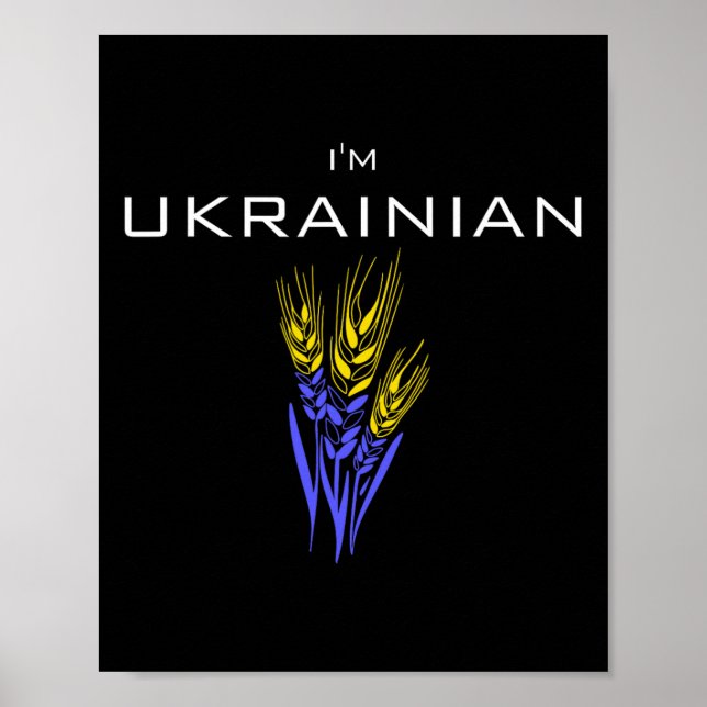 Poster Eu sou ucraniana  (Frente)