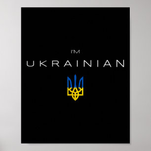 Poster Eu Sou Ucraniano - Eu Sou Da Bandeira Do Tridente 