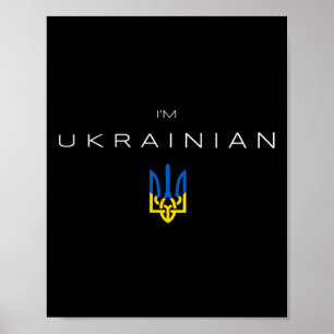 Poster Eu Sou Ucraniano - Eu Sou Da Ucrânia Tridente Band