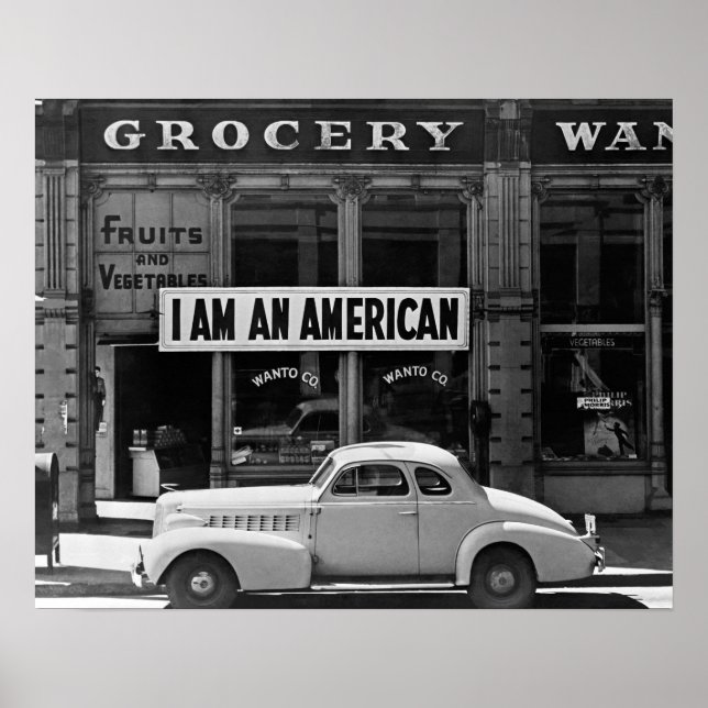 Pôster Eu Sou Um Americano, 1942. Foto Antiga (Frente)