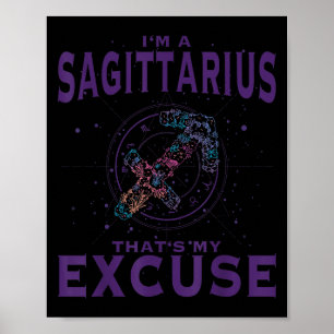 Poster Eu Sou Um Arqueiro De Arte Gráfica Sagitário De Si