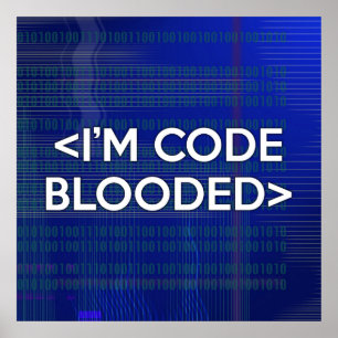 PÔSTER EU SOU UM CÓDIGO DE SANGUE