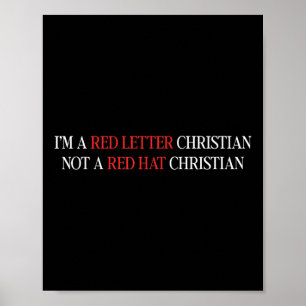 Poster Eu Sou Um Cristão Vermelho Não Um Cristão De Chapé