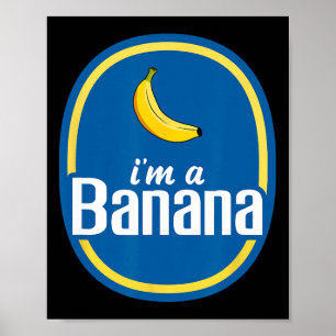 Poster Eu sou um Fruta do Dia das Bruxas da Nana Amarelo