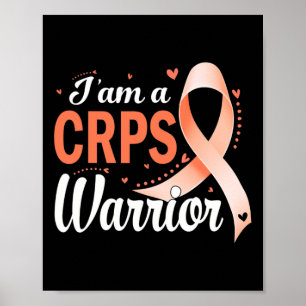 Poster Eu Sou Um Guerreiro Do Crps Sensibilizando Laranja