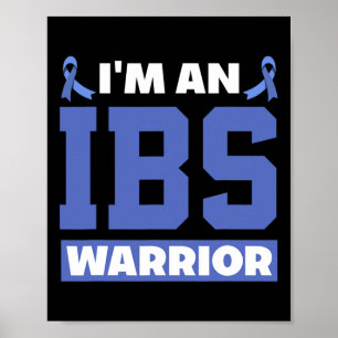 Poster Eu sou um guerreiro do Ibs, Irritável Bowel Syndro