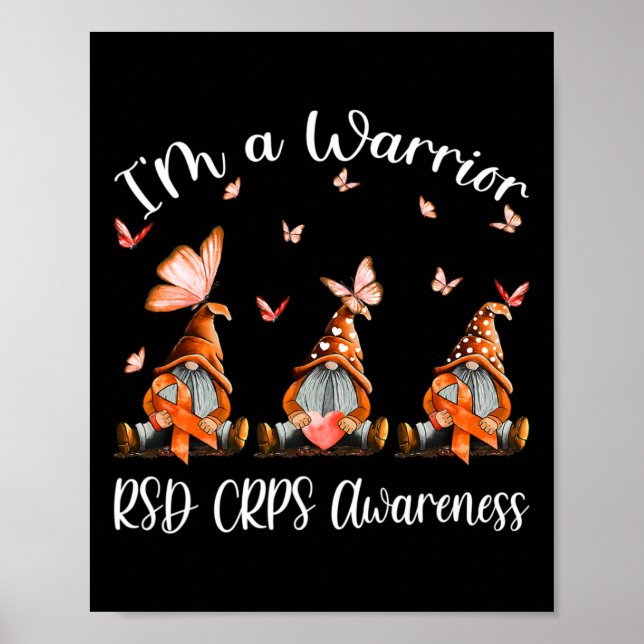 Poster Eu sou um guerreiro Rsd Crps Conscientizando Gnomo (Frente)