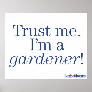 Poster Eu sou um jardineiro