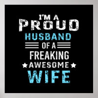 Eu sou um marido orgulhoso de uma mulher incrível