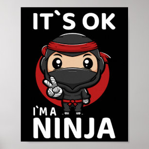 Poster Eu sou um Ninja I Youth Karate I Toddler Ninja
