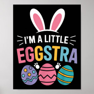 Poster Eu Sou Um Pequeno Coelhinho De Páscoa Engraçado De
