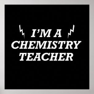 Poster Eu sou um professor de química