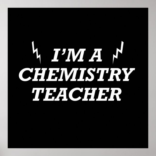 Poster Eu sou um professor de química (Frente)