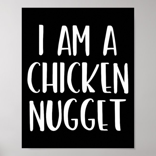 Poster Eu sou um puto de frango no Halloween Eu sou uma f (Frente)