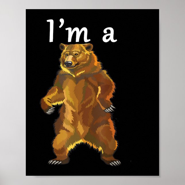 Poster Eu sou um Urso Pardo e Ursos Marrons (Frente)