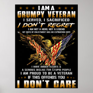 Poster Eu Sou Um Veterano Grumpy