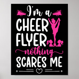 Poster Eu sou uma Flyer de Torcida Cheerleading Flyer Che