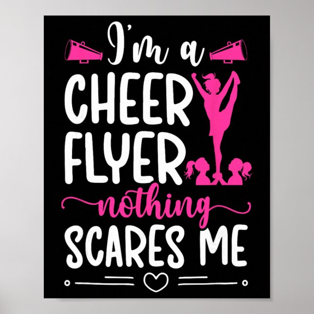 Poster Eu sou uma Flyer de Torcida Cheerleading Flyer Che (Frente)