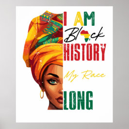 Poster eu sou uma história negra mulheres da américa afri