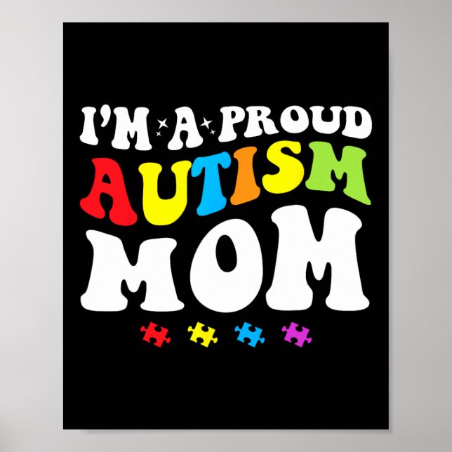 Poster Eu sou uma mãe orgulhosa e autista... (Frente)
