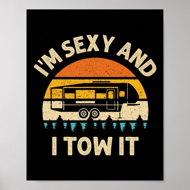 Poster Eu sou Y e eu reboco essa camper RV (Frente)