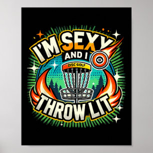 Poster Eu sou Y e jogo golfe de disco incrível